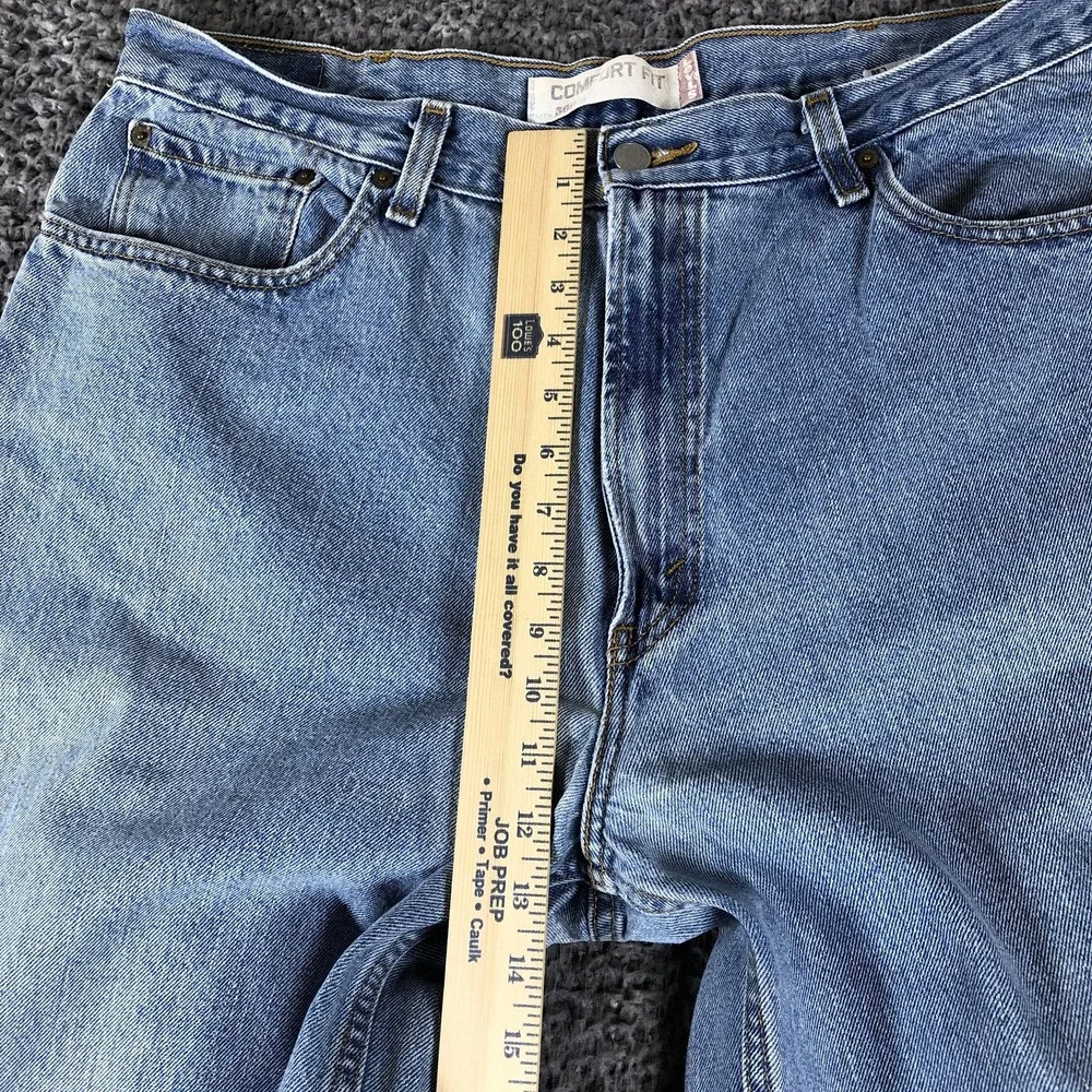 Levis 560 Jeans Mens 38x33 Blue Relaxed Fit Tapered Denim Light Wash Casual
